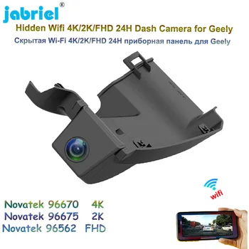 Jabriel HD 4K 2160P Автомобильный Видеорегистратор 24H Wifi Видеорегистратор 2K Dash Cam Камера Для Geely Tugella Xingyue FY11 260T 300T 350T 2020 2021