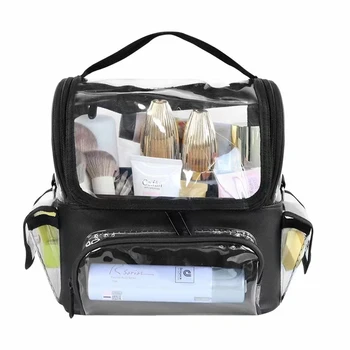 Женские сумки из ПВХ, рюкзак для инструментов для макияжа, Парикмахерская прозрачная водонепроницаемая дорожная сумка, парикмахерские аксессуары
